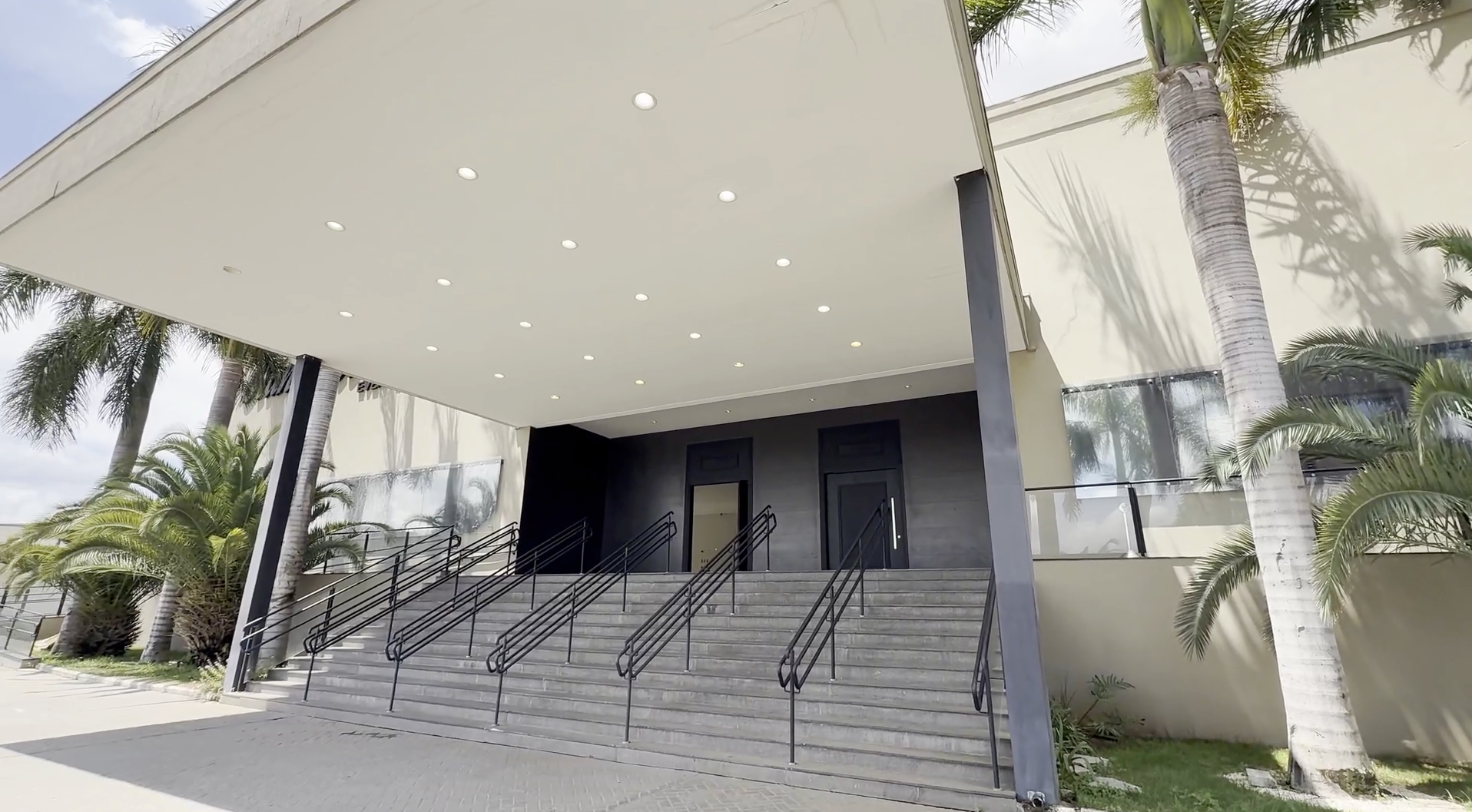 Entrada do espaço do evento